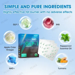 𝐏𝐄𝐀𝐊𝐀® 𝐆𝐋𝐏-𝟏 Slimming & Health Ultra Concentrated Essence Liquid Pearls - With NAD+ · Moringa · ACV · Keto BHB (✅ Support for obesity, diabetes, and heart health)⚡🧡
