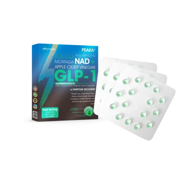 𝐏𝐄𝐀𝐊𝐀® 𝐆𝐋𝐏-𝟏 Slimming & Health Ultra Concentrated Essence Liquid Pearls - With NAD+ · Moringa · ACV · Keto BHB (✅ Support for obesity, diabetes, and heart health)⚡🧡