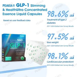 𝐏𝐄𝐀𝐊𝐀® 𝐆𝐋𝐏-𝟏 Slimming & Health Ultra Concentrated Essence Liquid Pearls - With NAD+ · Moringa · ACV · Keto BHB (✅ Support for obesity, diabetes, and heart health)⚡🧡