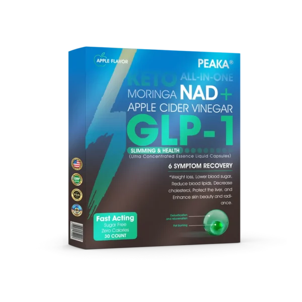 Official Authorized Store PEAKA® GLP-1 Slimming & Health Ultra Concentrated Essence Liquid Pearls - NAD+ Moringa & ACV & Keto BHB (✅speedy, long-lasting, addressing diabetes, obesity, and cardiovascular diseases) - ⚡Developed by the Obesity Society🌿💚