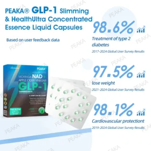 Official Authorized Store PEAKA® GLP-1 Slimming & Health Ultra Concentrated Essence Liquid Pearls - NAD+ Moringa & ACV & Keto BHB (✅speedy, long-lasting, addressing diabetes, obesity, and cardiovascular diseases) - ⚡Developed by the Obesity Society🌿💚