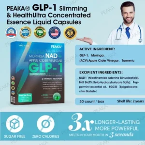 [Official Authorized Store] - PEAKA® GLP-1 Slimming & Health Ultra ` - NAD+ Moringa & ACV & Keto BHB (✅speedy, long-lasting, addressing diabetes, obesity, and cardiovascular diseases) - 💪Developed by the Obesity Society🌿