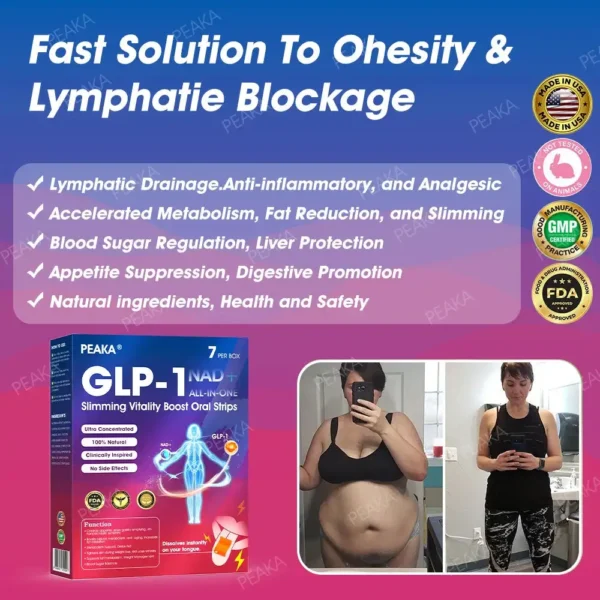 𝑂𝑓𝑓𝑖𝑐𝑖𝑎𝑙 𝑆𝑡𝑜𝑟𝑒 | PEAKA® GLP‑1 Slimming Vitality Boost Oral Strips 👩‍⚕️🥇(Just once a week, visible changes in 7 days ✅ For obesity, cardiovascular health, diabetes, sleep apnea, joint issues, and more)