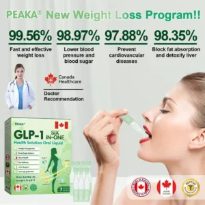 𝑶𝒇𝒇𝒊𝒄𝒊𝒂𝒍 𝑺𝒕𝒐𝒓𝒆 | Peaka®🇨🇦𝐺𝐿𝑃-𝟏 𝑺𝑰𝑿 𝑰𝑵-𝑶𝑵𝑬 𝑯𝒆𝒂𝒍𝒕𝒉 𝑺𝒐𝒍𝒖𝒕𝒊𝒐𝒏 𝑶𝒓𝒂𝒍 𝑳𝒊𝒒𝒖𝒊𝒅 (𝐉𝐮𝐬𝐭 𝐨𝐧𝐞 𝐝𝐨𝐬𝐞 𝐚 𝐝𝐚𝐲 𝐯𝐢𝐬𝐢𝐛𝐥𝐞 𝐜𝐡𝐚𝐧𝐠𝐞𝐬 𝐢𝐧 𝟕 𝐝𝐚𝐲𝐬） ✅ 𝐅𝐨𝐫 𝐨𝐛𝐞𝐬𝐢𝐭𝐲, 𝐜𝐚𝐫𝐝𝐢𝐨𝐯𝐚𝐬𝐜𝐮𝐥𝐚𝐫 𝐡𝐞𝐚𝐥𝐭𝐡, 𝐝𝐢𝐚𝐛𝐞𝐭𝐞𝐬, 𝐬𝐥𝐞𝐞𝐩 𝐚𝐩𝐧𝐞𝐚, 𝐣𝐨𝐢𝐧𝐭 𝐢𝐬𝐬𝐮𝐞𝐬, 𝐚𝐧𝐝 𝐦𝐨𝐫𝐞