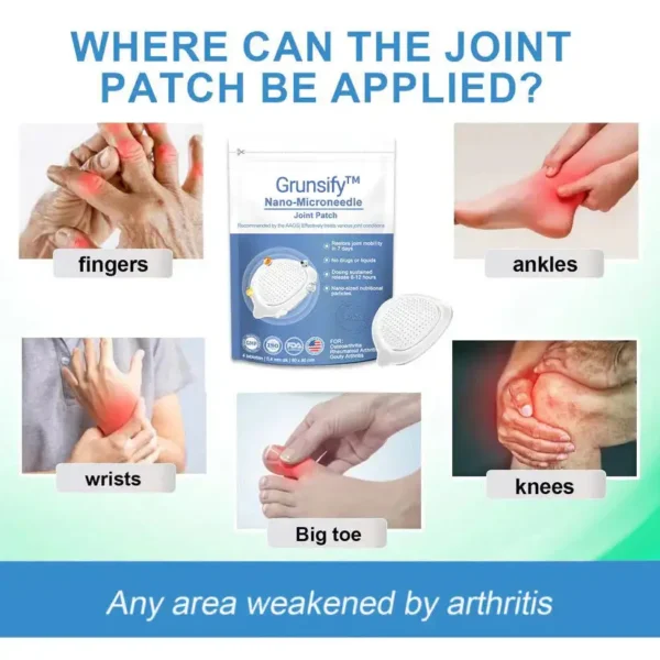 ✅ official store💎Grunsify™ Nano👩‍⚕️(COA) Recommended microneedle joint patch (painless, long-lasting, suitable for arthritis varicose veins and various orthopedic disease）