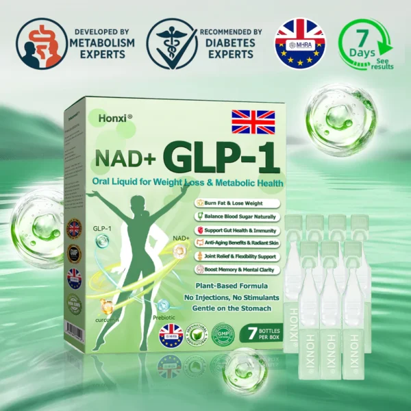 💖Official Store | Honxi® NAD+ GLP-1 Oral Liquid for Weight Loss & Metabolic Health (Just once a day, visible changes in 7 days) ✅ For obesity, cardiovascular health, diabetes, sleep apnea, gut health, joint issues, and more