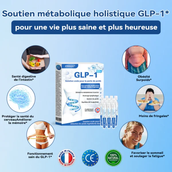 IFMAGIC® GLP-1 Pro Solution orale pour la perte de poids✅Une dose par jour—résultats visibles en 7 jours👩‍⚕️Convient à l’obésité, aux maladies cardiovasculaires, au diabète, à l’apnée du sommeil, à l’hypercholestérolémie et à divers troubles lipidiques 🌹