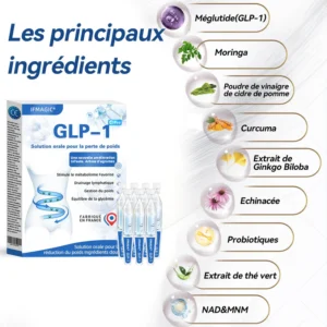 IFMAGIC® GLP-1 Pro Solution orale pour la perte de poids✅Une dose par jour—résultats visibles en 7 jours👩‍⚕️Convient à l’obésité, aux maladies cardiovasculaires, au diabète, à l’apnée du sommeil, à l’hypercholestérolémie et à divers troubles lipidiques 🌹