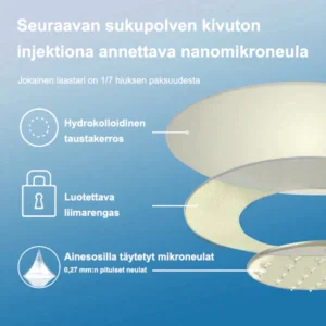 ZVOEVO® SMGT-GLP-1 𝐓𝐢𝐫𝐳𝐞𝐧𝐬𝐭𝐢 & Kollageeni Nano-Mikroneula Laihdutuslaastari