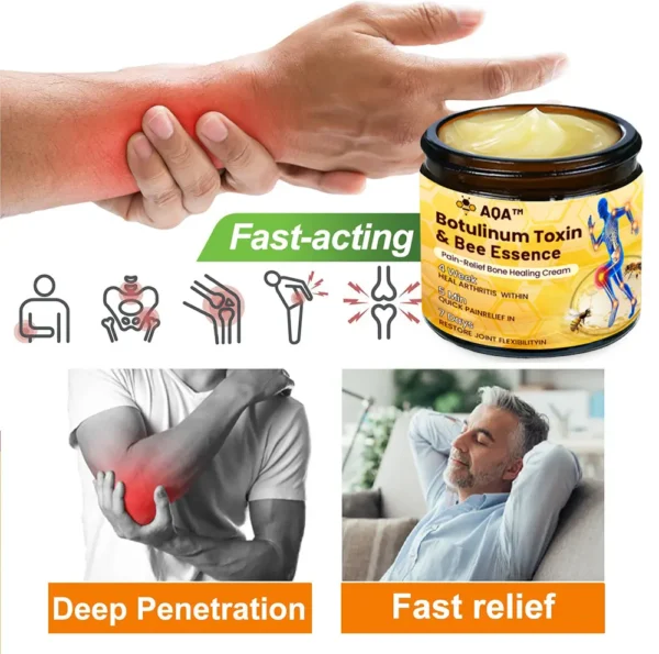 Final 3 Hours: 60%OFF-AQA™ Botulinum Toxin & Bee Essence Pain-Relief Bone Healing Cream