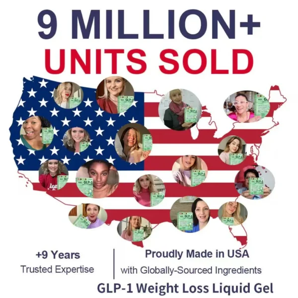 GLP-1 Weight Loss Liquid Gel🏅 - NAD+ & Moringa & ACV & Keto BHB — Obesity, Cardiovascular Disease, Diabetes, Sleep Apnea, Joint Problems and More