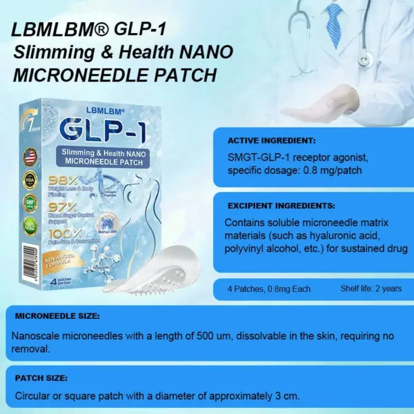 LBMLBM® Tirzepatide Slimming & Health Nano Microneedle Patch
