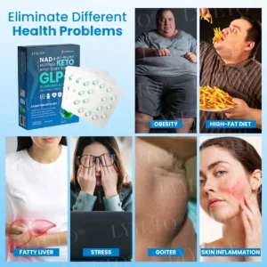 Lyyeto® GLP-1 Slimming & Health SlimFusion Vitality Core Pearls - NAD+ Moringa & ACV🔹XII