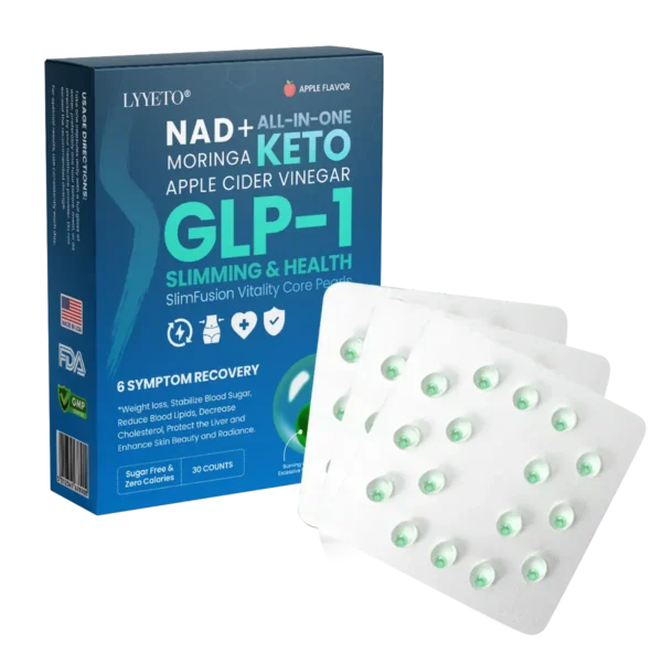 Lyyeto® GLP-1 Slimming & Health SlimFusion Vitality Core Pearls - NAD+ Moringa & ACV🔹XII