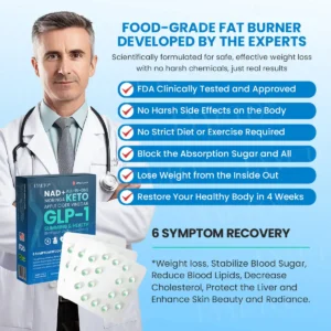 Lyyeto® GLP-1 Slimming & Health SlimFusion Vitality Core Pearls - NAD+ Moringa & ACV🔹XII