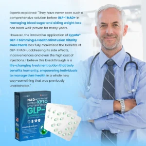 Lyyeto® GLP-1 Slimming & Health SlimFusion Vitality Core Pearls - NAD+ Moringa & ACV🔹XII