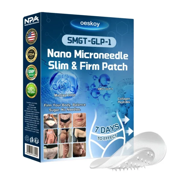 [Mayo Clinic Recommended] I Official Store | Oeskoy® SMGT-GLP-1 Nano Microneedle Slim & Firm Patch｜Slimming + Skin Tightening + Blood Sugar Support｜Regain your figure in 7 days｜No Injection Needed(Painless, Long-Lasting)