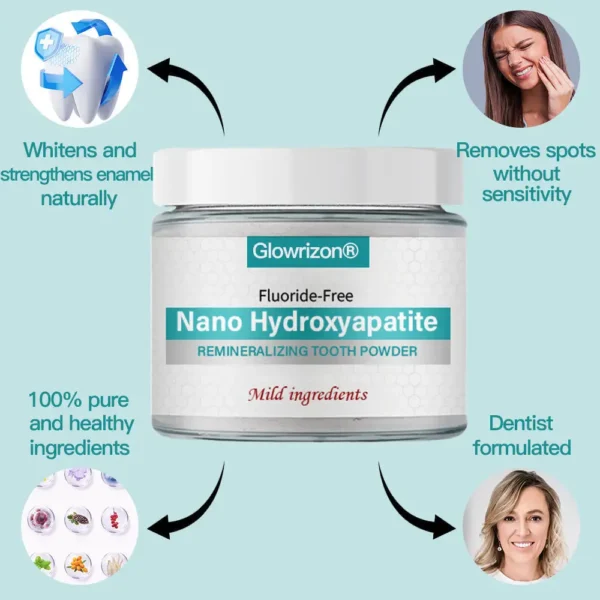 ✅Official Store |Glowrizon® Nano-Hydroxyapatite Tooth Powder 🧑🏽‍⚕️