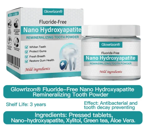 ✅Official Store |Glowrizon® Nano-Hydroxyapatite Tooth Powder 🧑🏽‍⚕️