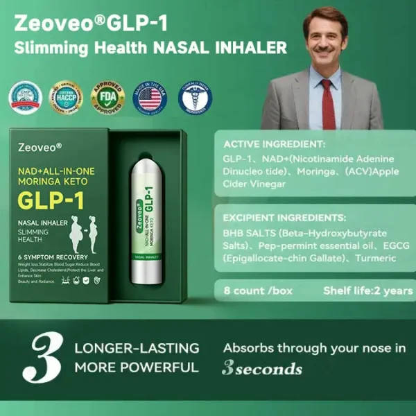 [Official Store] ZVOEVO® NAD+ ALL-IN-ONE MORINGA KETO GLP-1 Nasal Inhaler | ⏳ Fast Fat Burn & Metabolic Balance