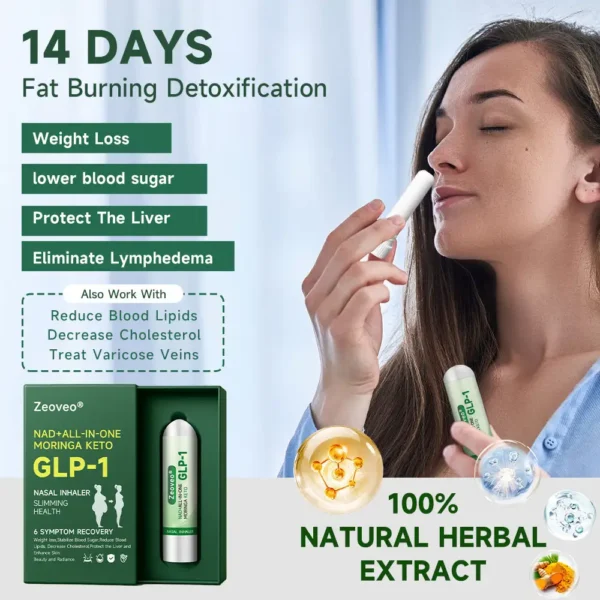 [Official Store] ZVOEVO® NAD+ ALL-IN-ONE MORINGA KETO GLP-1 Nasal Inhaler | ⏳ Fast Fat Burn & Metabolic Balance
