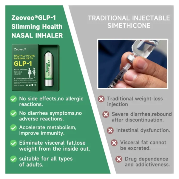 [Official Store] ZVOEVO® NAD+ ALL-IN-ONE MORINGA KETO GLP-1 Nasal Inhaler | ⏳ Fast Fat Burn & Metabolic Balance
