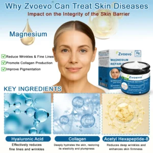 ✅Official Store: Zvoevo® Magnesium Skin Repair Cream (Smooths Wrinkles, Firms Skin and Fades Stretch Marks)