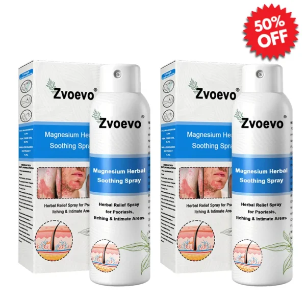 ✅Official Store: Zvoevo®Magnesium Herbal Spray⚕️FDA certified (Relief for Psoriasis and Eczema, Improvement of Bacterial Infections in the Genital Area, and Treatment of Acne and Dark Spots)