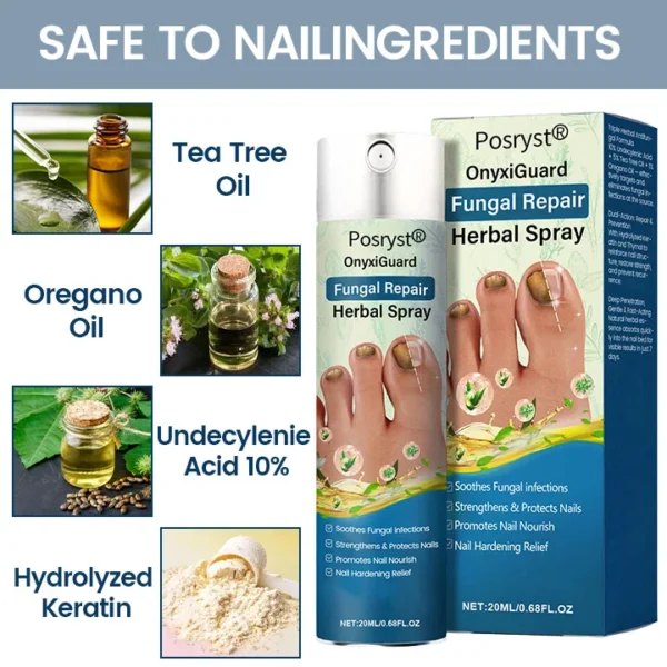 Posryst® OnyxiGuard Fungal Repair Herbal Spray