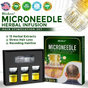 👱♂️ Blizkox® Microneedle Herbal Infusion Hair Stimulation Set 🇺🇸 Made in USA