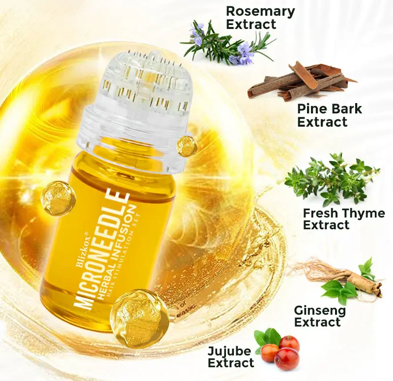 👱♂️ Blizkox® Microneedle Herbal Infusion Hair Stimulation Set 🇺🇸 Made in USA