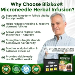 👱♂️ Blizkox® Microneedle Herbal Infusion Hair Stimulation Set 🇺🇸 Made in USA