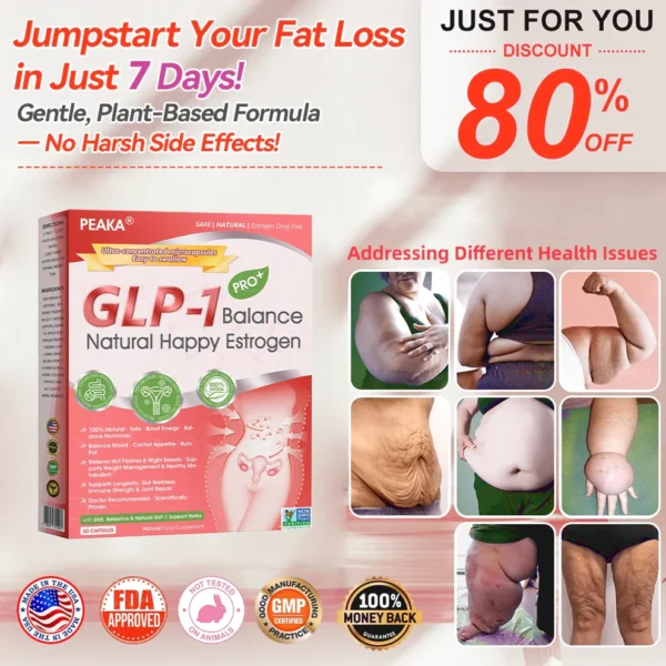 | 𝐎𝐟𝐟𝐢𝐜𝐢𝐚𝐥 USA Store | 🇺🇸 PEAKA® GLP-1 Natural Happy Estrogen Balance · Double-Layer Nanoliposome Microcapsules · Easy-to-Swallow for Middle-Aged & Older Adults (Once a day, 7-day results 💪 For obesity, diabetes, menopause relief, sleep, gut & joints)