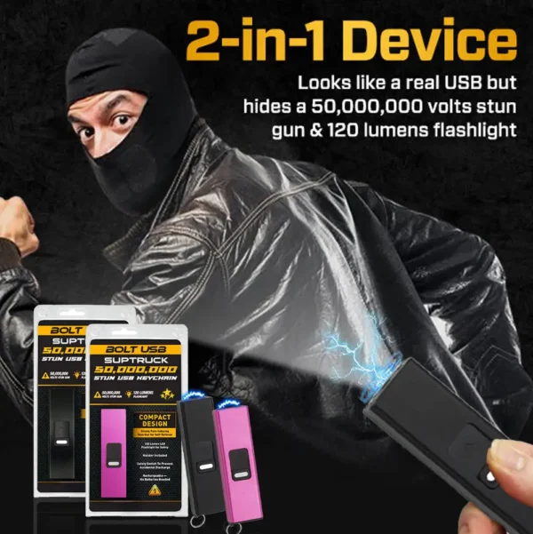 BoltUSB 50M Volts Stun USB Keychain