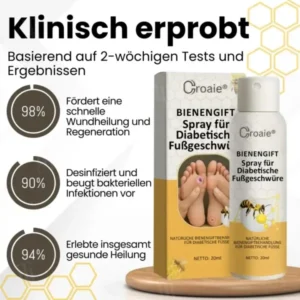 Croaie® Bienengift Spray für Diabetische Fußgeschwüre✔𝐬𝐢𝐜𝐡𝐭𝐛𝐚𝐫𝐞 𝐕𝐞𝐫𝐛𝐞𝐬𝐬𝐞𝐫𝐮𝐧𝐠 𝐢𝐧 𝟐-𝟑 𝐖𝐨𝐜𝐡𝐞𝐧✔