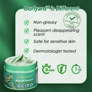 Ourlyard® Advanced Magnesium & Emu Oil Massage Pain Relief Cream