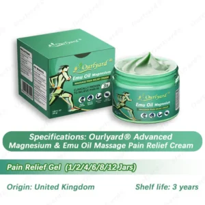 Ourlyard® Advanced Magnesium & Emu Oil Massage Pain Relief Cream
