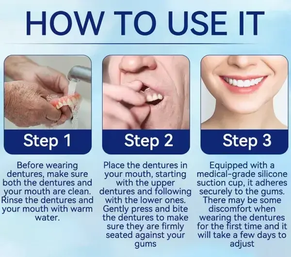 ROSOPL™ Adhesive teeth (upper and lower)