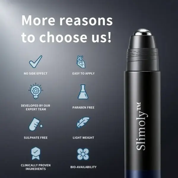 Slimoly™ Professional Anti-Hair Loss Roll-On – Stimulates Hair Growth in 1–2 Weeks