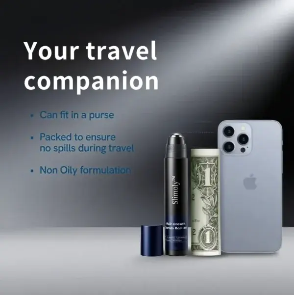 Slimoly™ Professional Anti-Hair Loss Roll-On – Stimulates Hair Growth in 1–2 Weeks