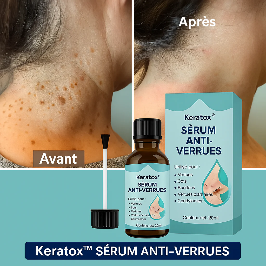 Keratox™ Sérum Anti-Verrues | Éliminez Définitivement les Verrues en 7 Jours Seulement!