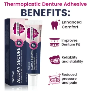 TIKTROVE AllDay Secure Denture Bond