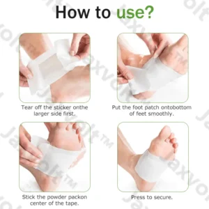 Jaxvolt® Natural Herbal Tourmaline Far Infrared Magnetic Therapy Foot Patches